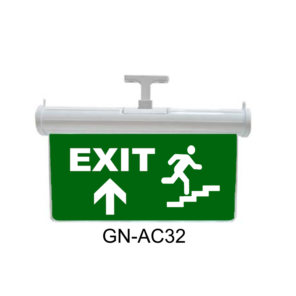 Işıklı Acil Çıkış Levhası (Exit Yukarı Merdiven Çıkan Adam) GN-AC32